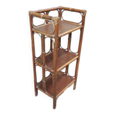 Ancienne petite étagère en rotin 3 niveaux