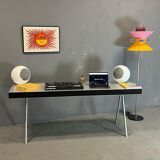 Futuristic aluminum desk