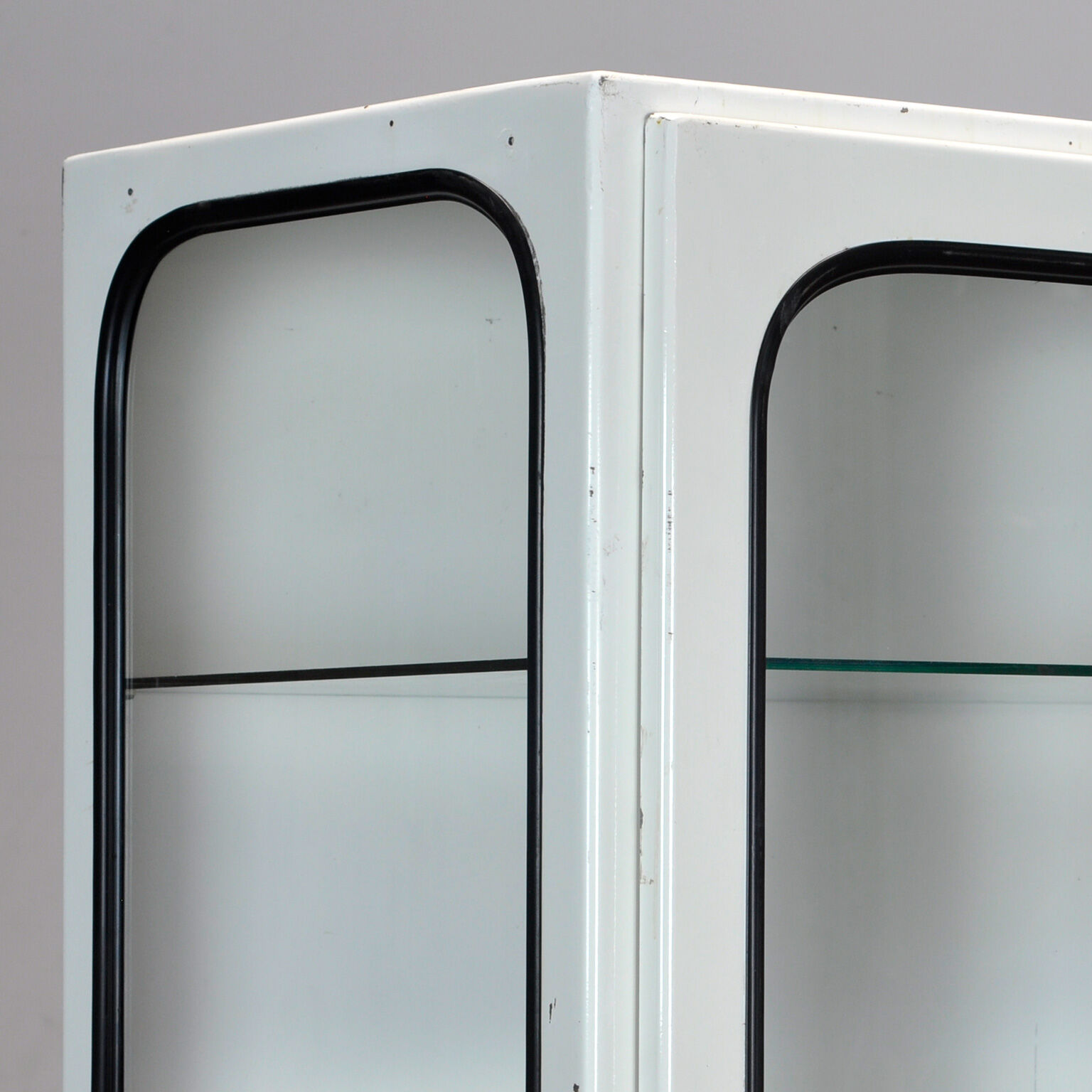 Glass & Iron Medical Cabinet, 1970s