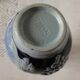 Cobalt blue faience wine pitcher west germany
