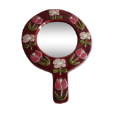 Miroir à main de François Lembo 18x25cm