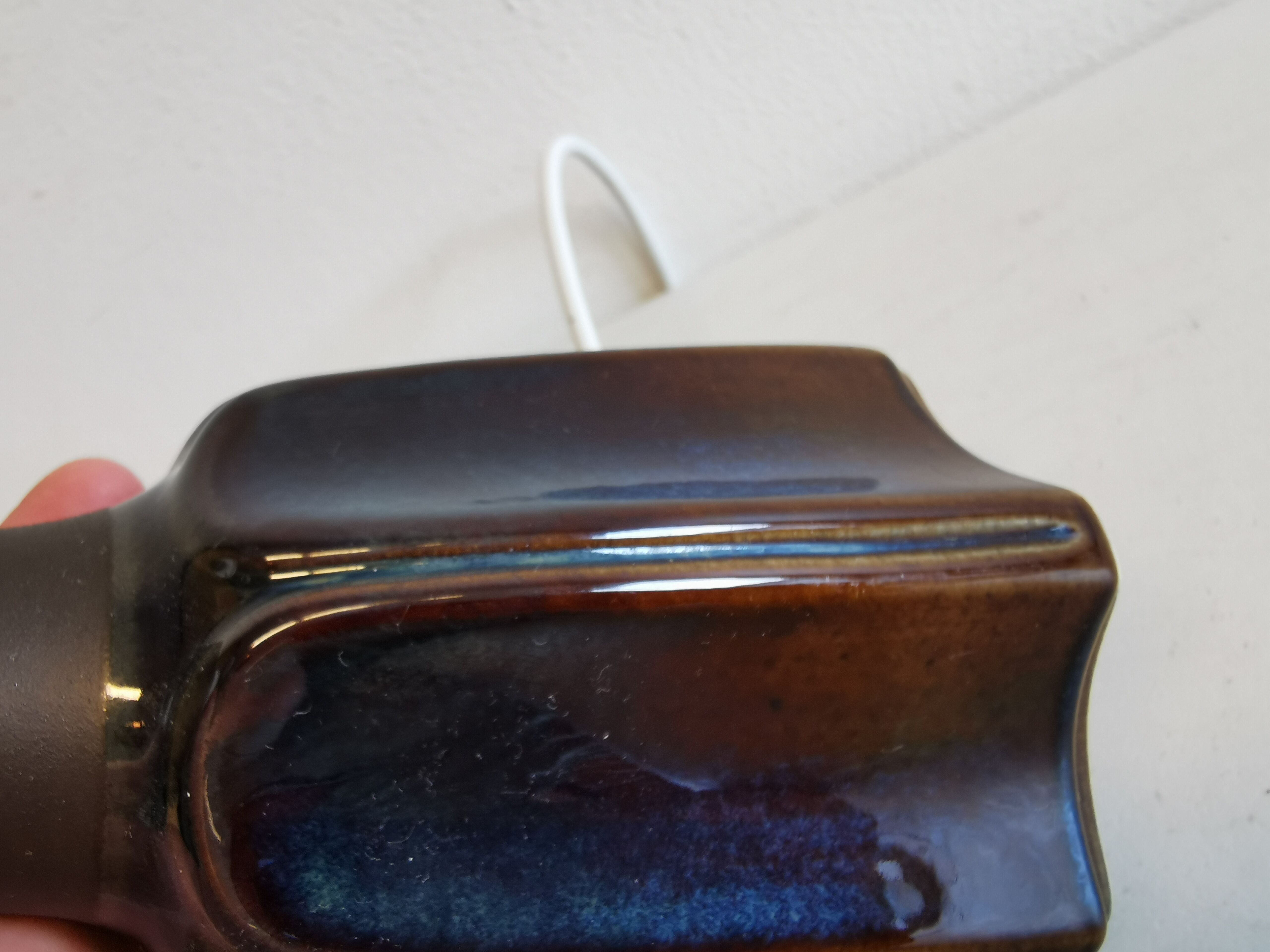 Ceramic table lamp from Danish Søholm, estimated 1960-1980.