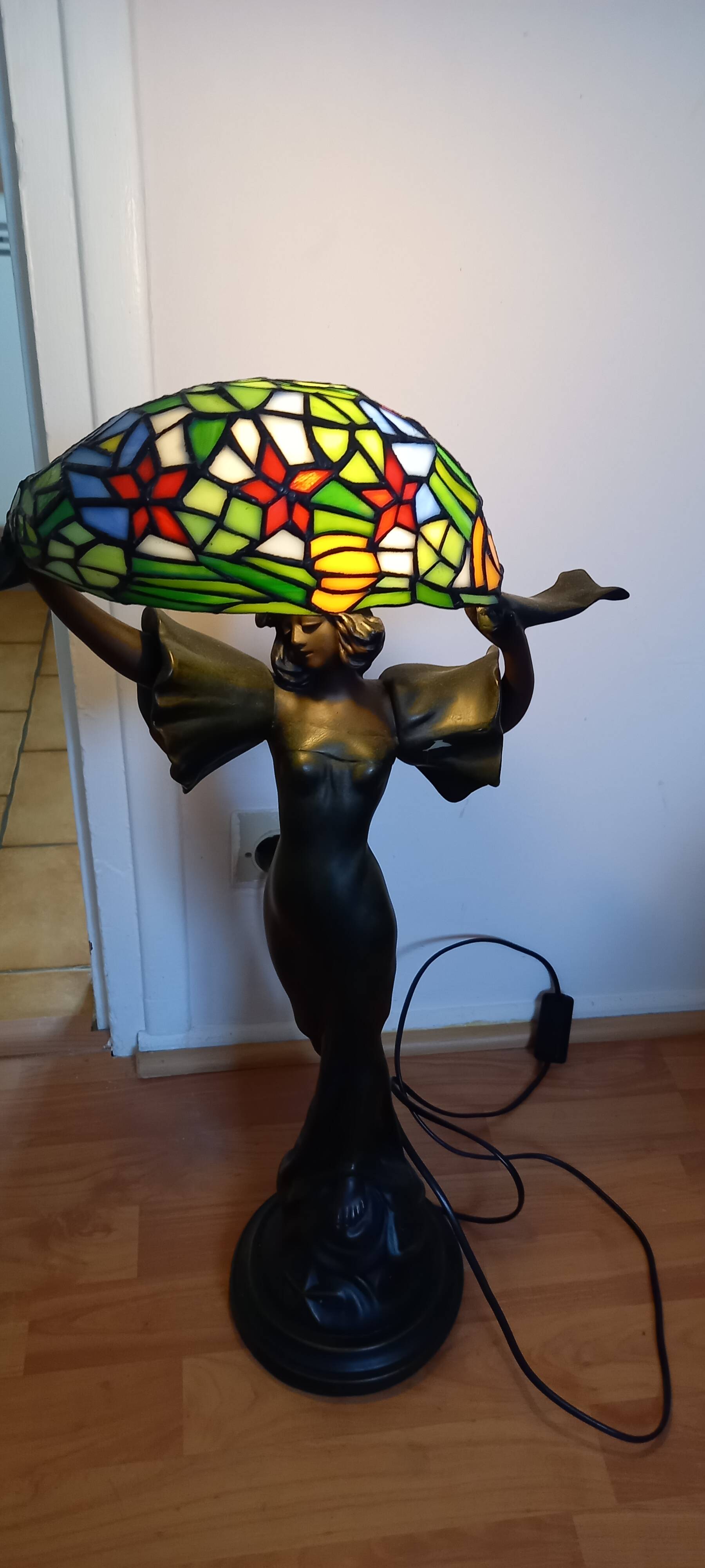 Lampe Style Tiffany vitrail