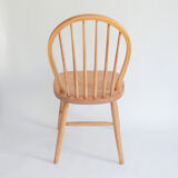 vintage chair with bars style ercol - natural wood