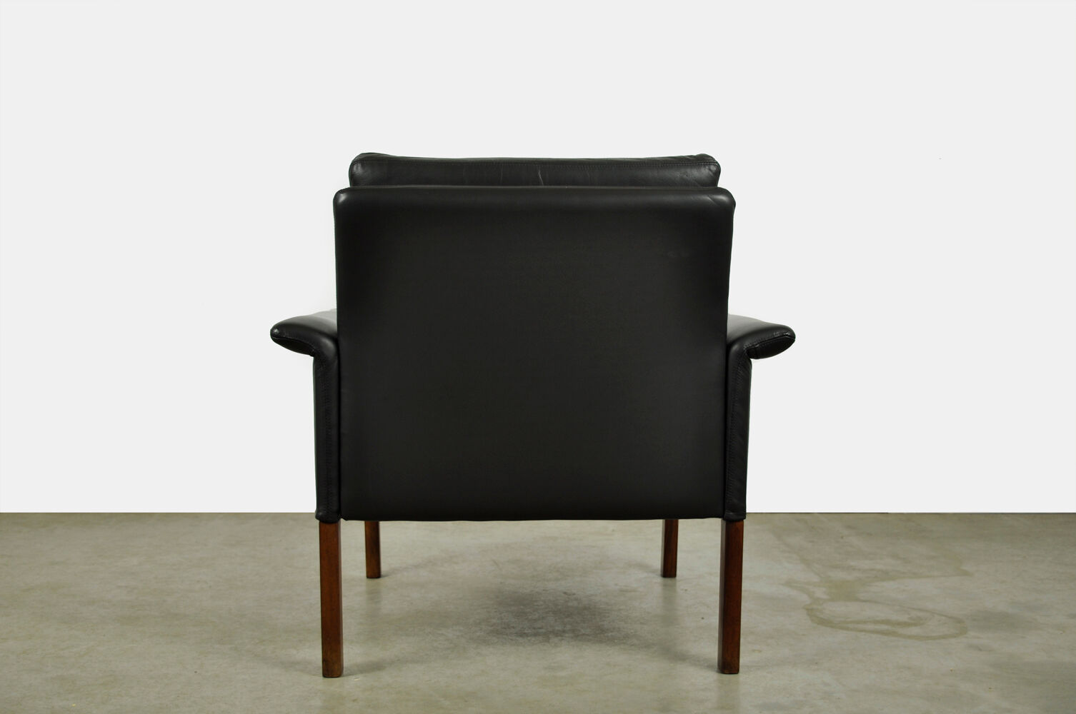 Leather armchair by hans olsen, denmark 1960s