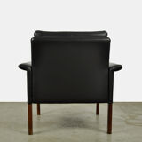 Leather armchair by hans olsen, denmark 1960s