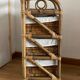 Bamboo and rattan drawer cabinet