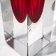 Sommerso vases in Murano glass by Flavio Poli, 1970s, set of 4