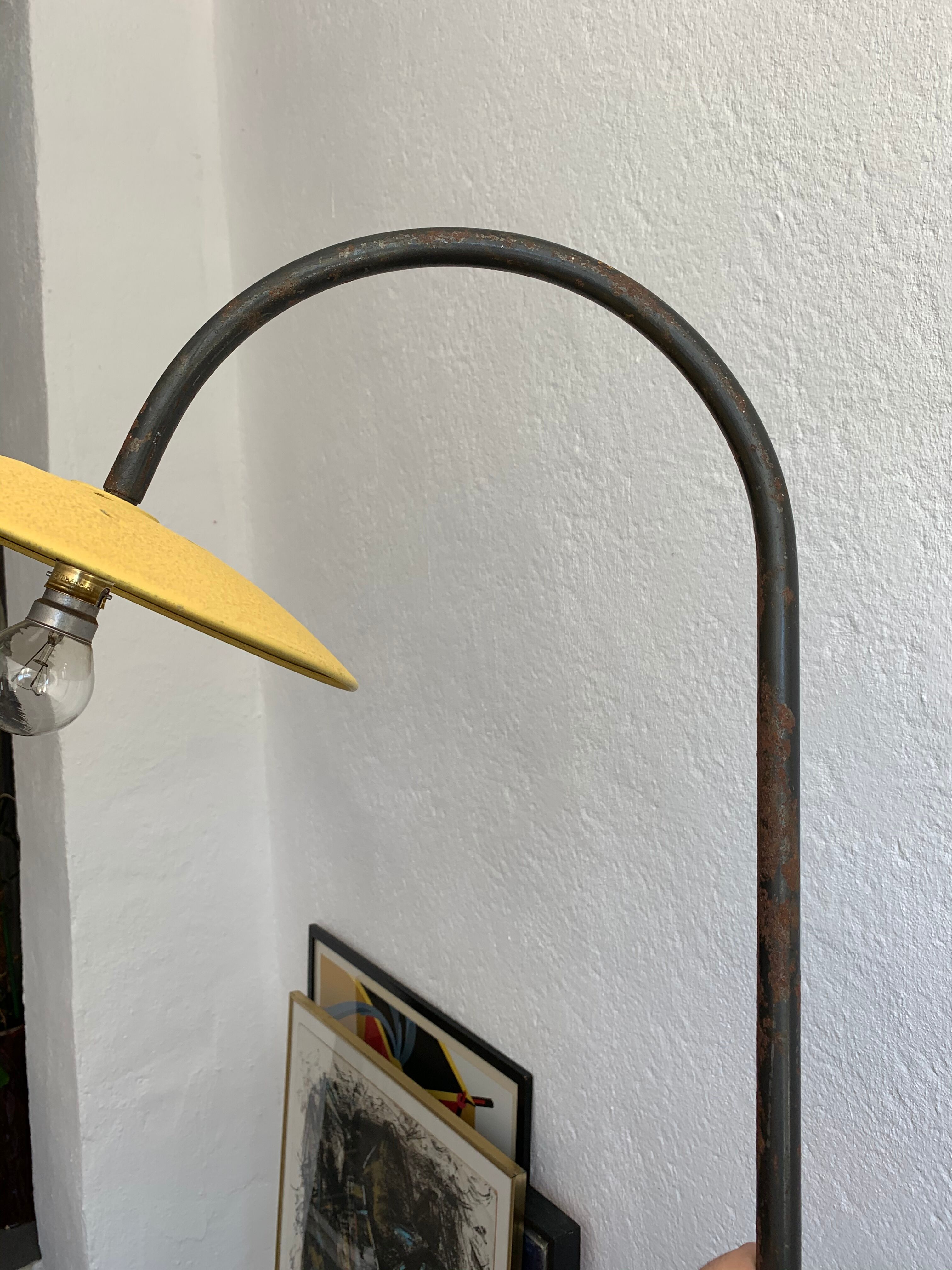 1950s tubular steel lamp