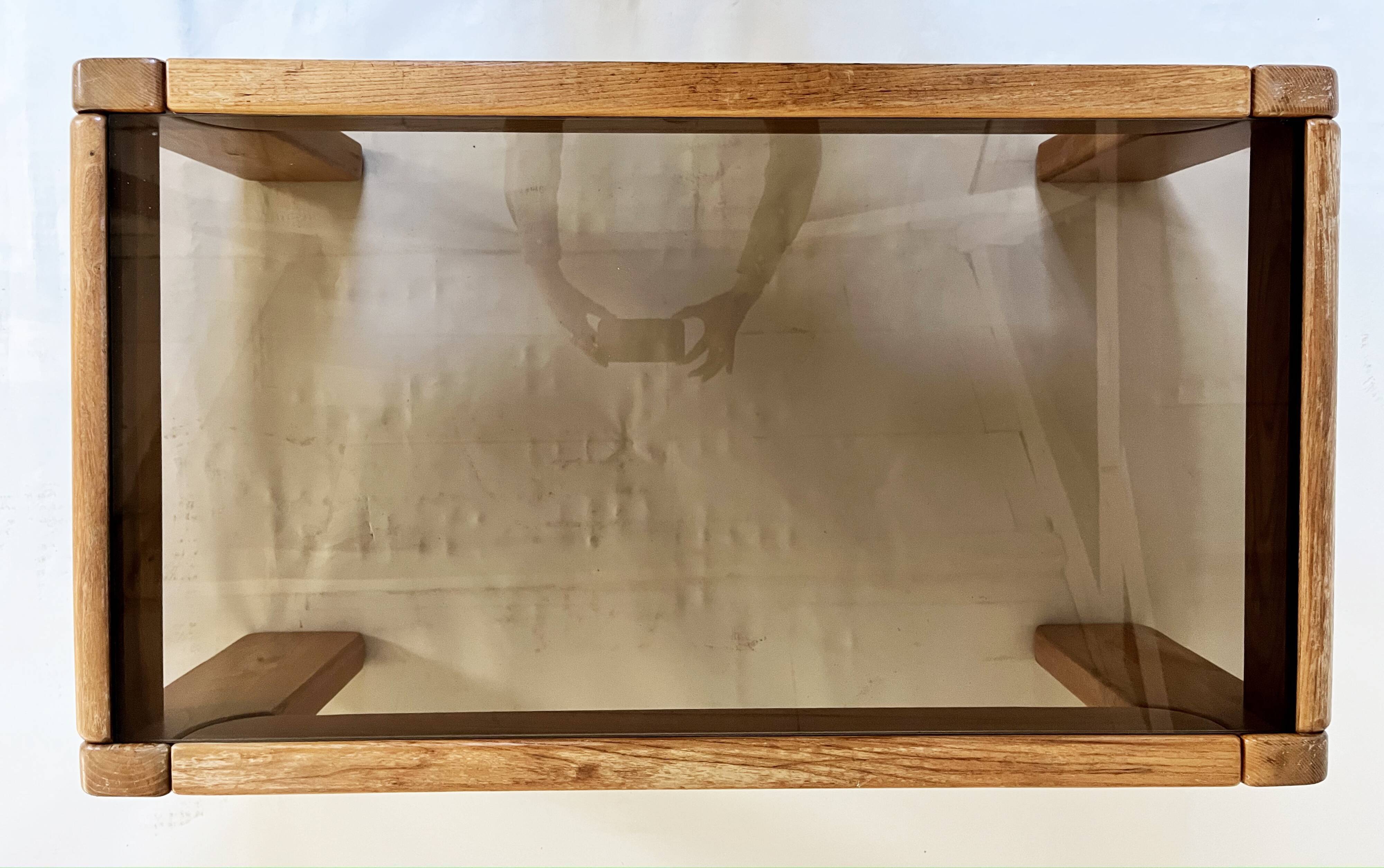 Solid elm coffee table - Maison Regain