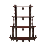 Wooden shelf, 4 trays