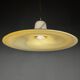 Suspension en verre de Murano beige, Italie, années 1970