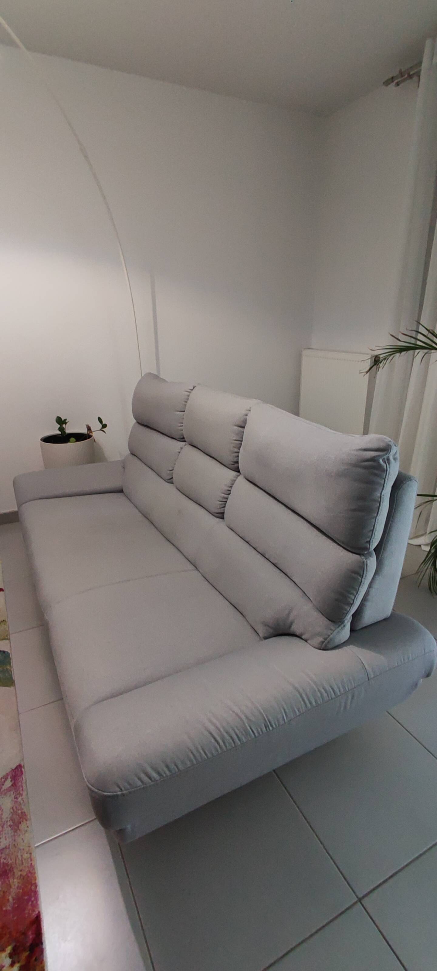 Canapé 3 places gris - Miliboo