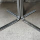 Dining table 1970 chrome and smoked glass