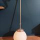 Chandelier Suspension Ceiling Light Globe Opaline Metal Dp 1123652