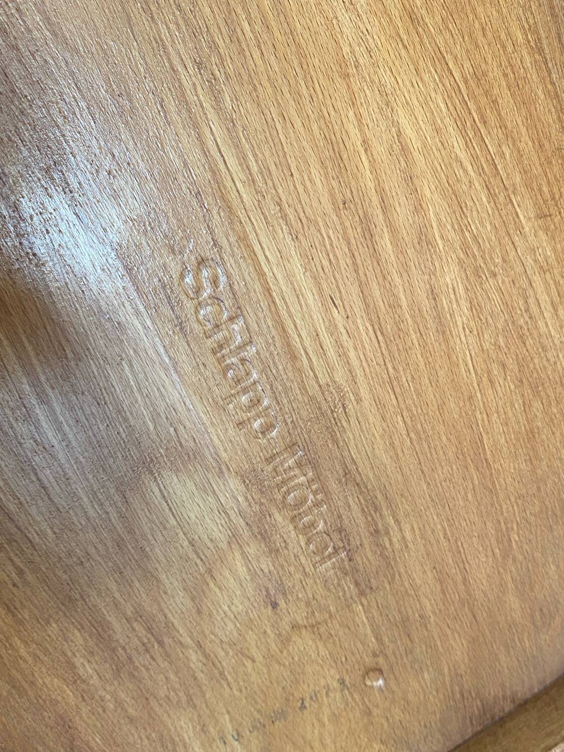 4 Schapp Mobel wooden chairs