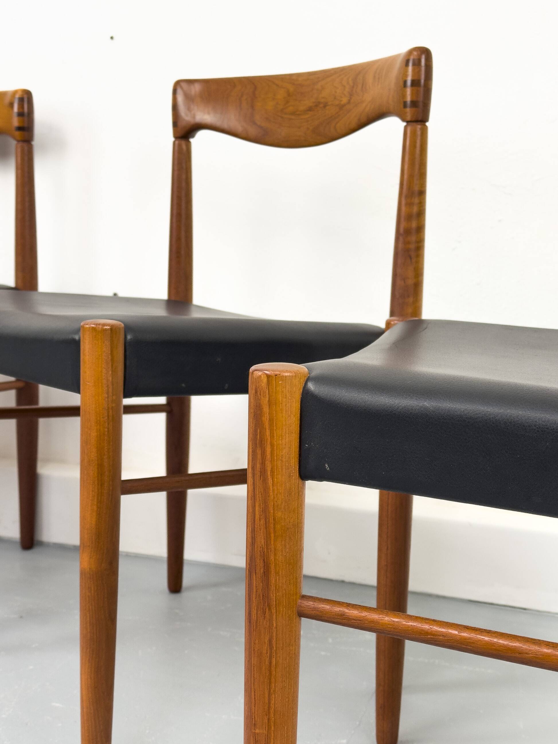 Danish Teak Dining Chairs by H. W. Klein for Bramin, 1960s, Set of 4