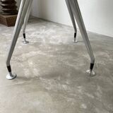 Tecno Nomos Round Table Brushed Metal