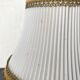 Vintage bedside lamp, pleated lampshade