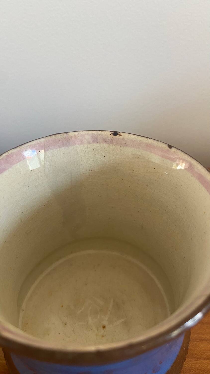 Jersey earthenware bowl and cup/mug duo