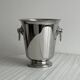 Shiny metal champagne bucket