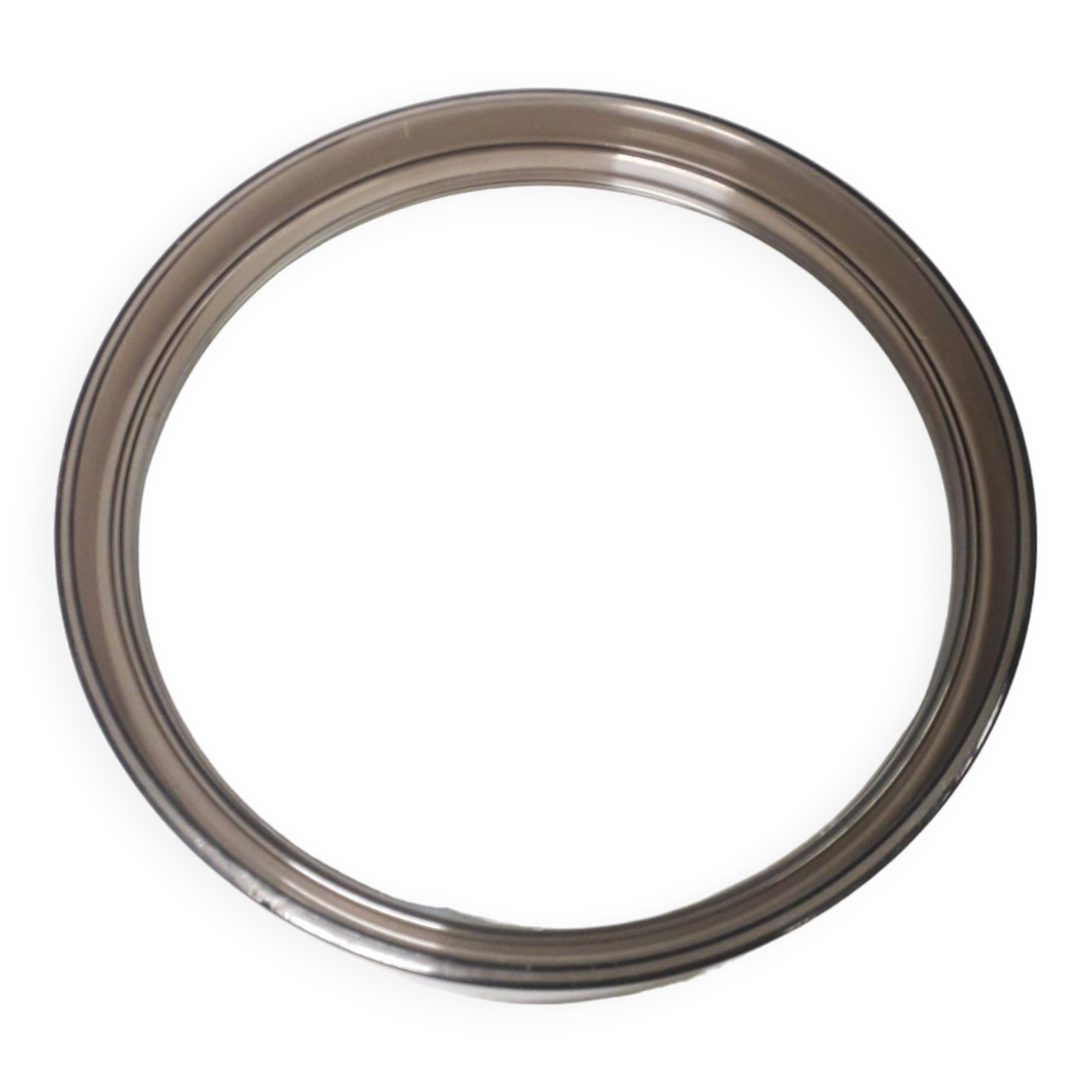 Vintage round mirror - gilac n° 1813 - smoked plexiglass - 1970s