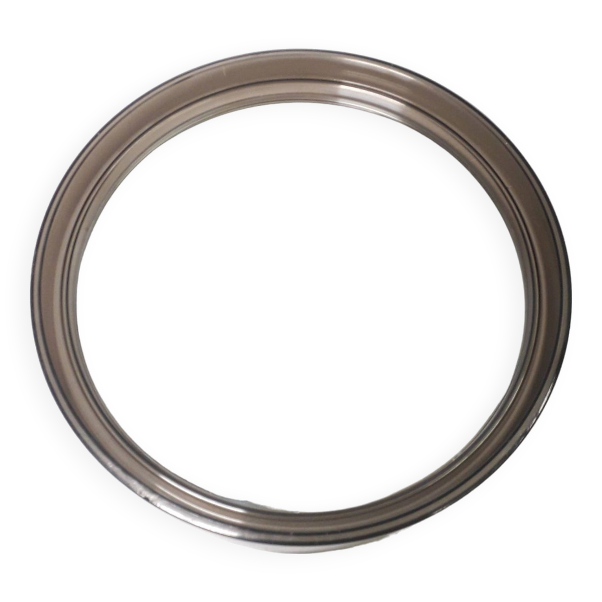 Vintage round mirror - gilac n° 1813 - smoked plexiglass - 1970s