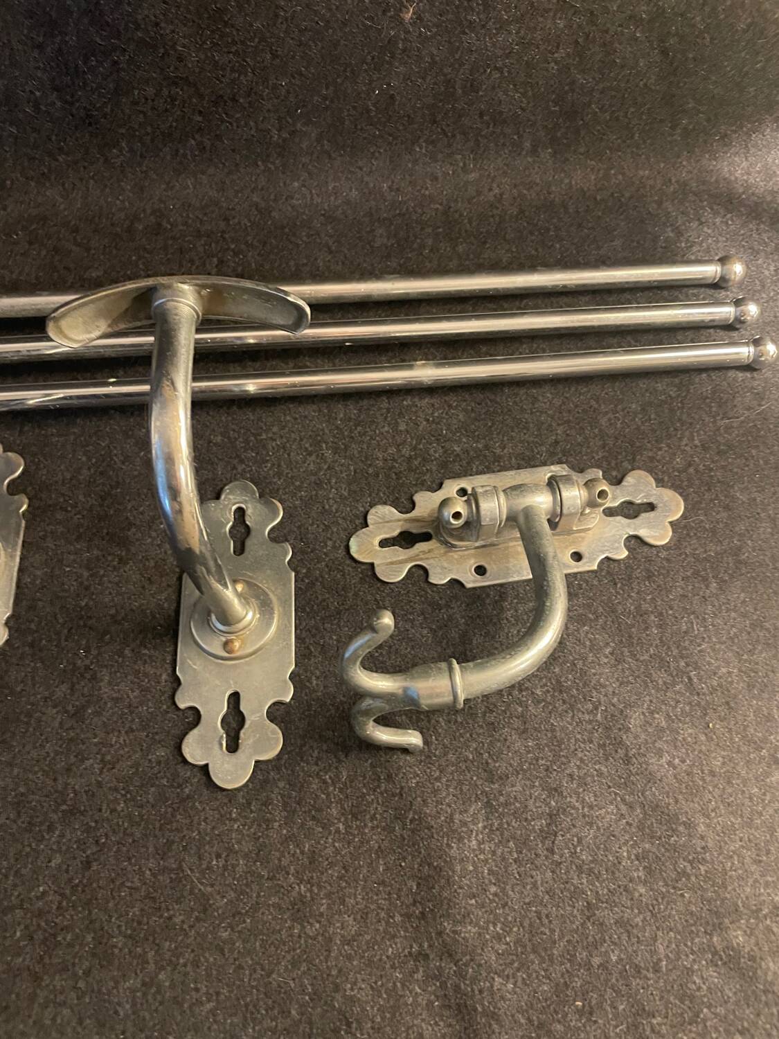 Retro vintage bathroom hooks