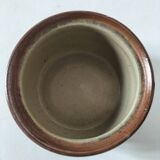 Stoneware pot Corneau Myennes decorated with hares