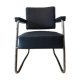Industrial Pullman chair 60 sad vintage blue