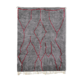 Modern Moroccan carpet grey contemporary art 300x370cm