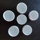 Service of small six cups for tea, cream, fruit salad or coffee