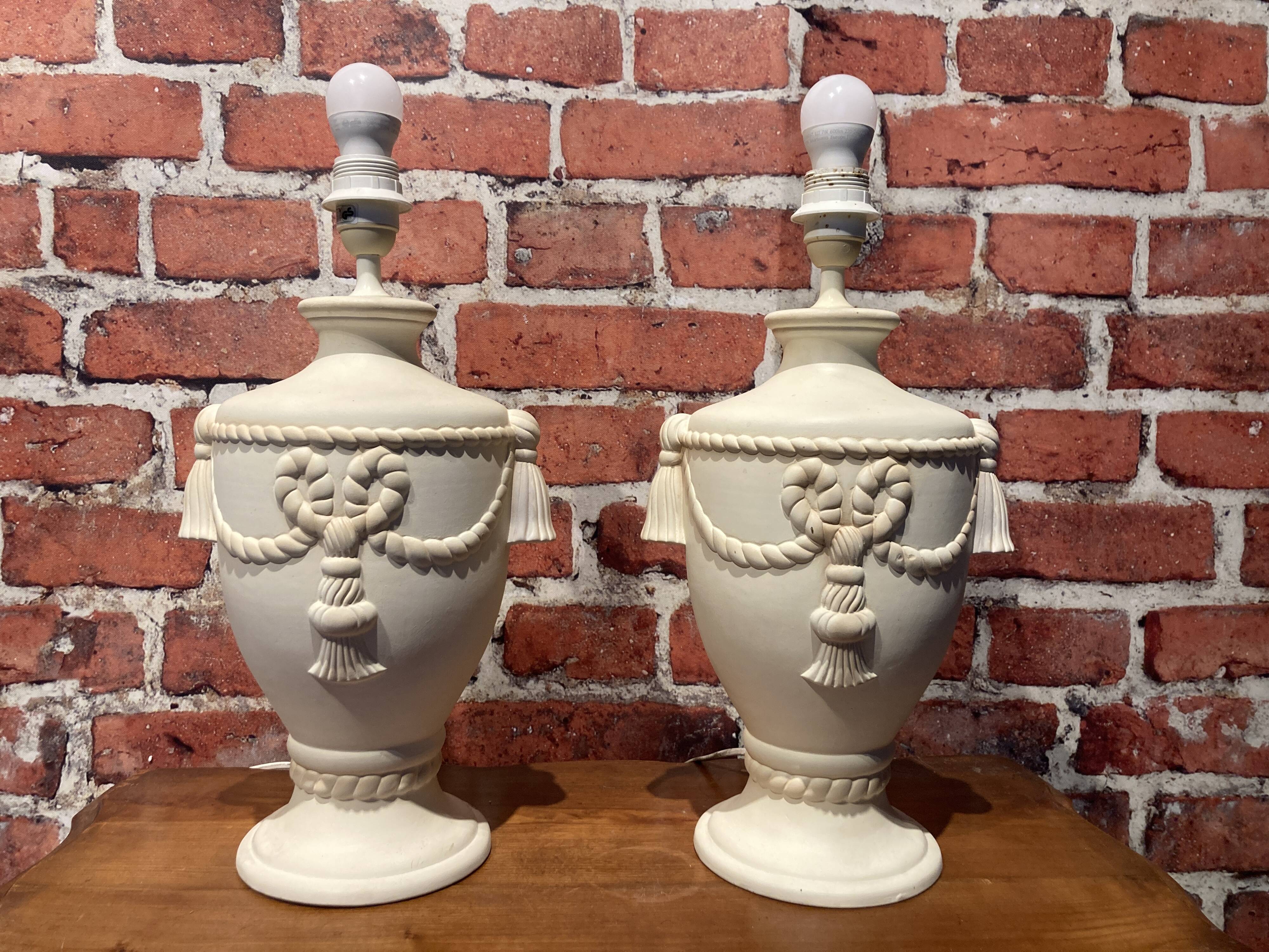Pair of lamp bases