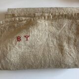 Piece of raw hemp 19th century, reserve linen length 160cm