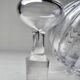 Small old Baccarat crystal carafe, Bambou/Tors model, early 20th century