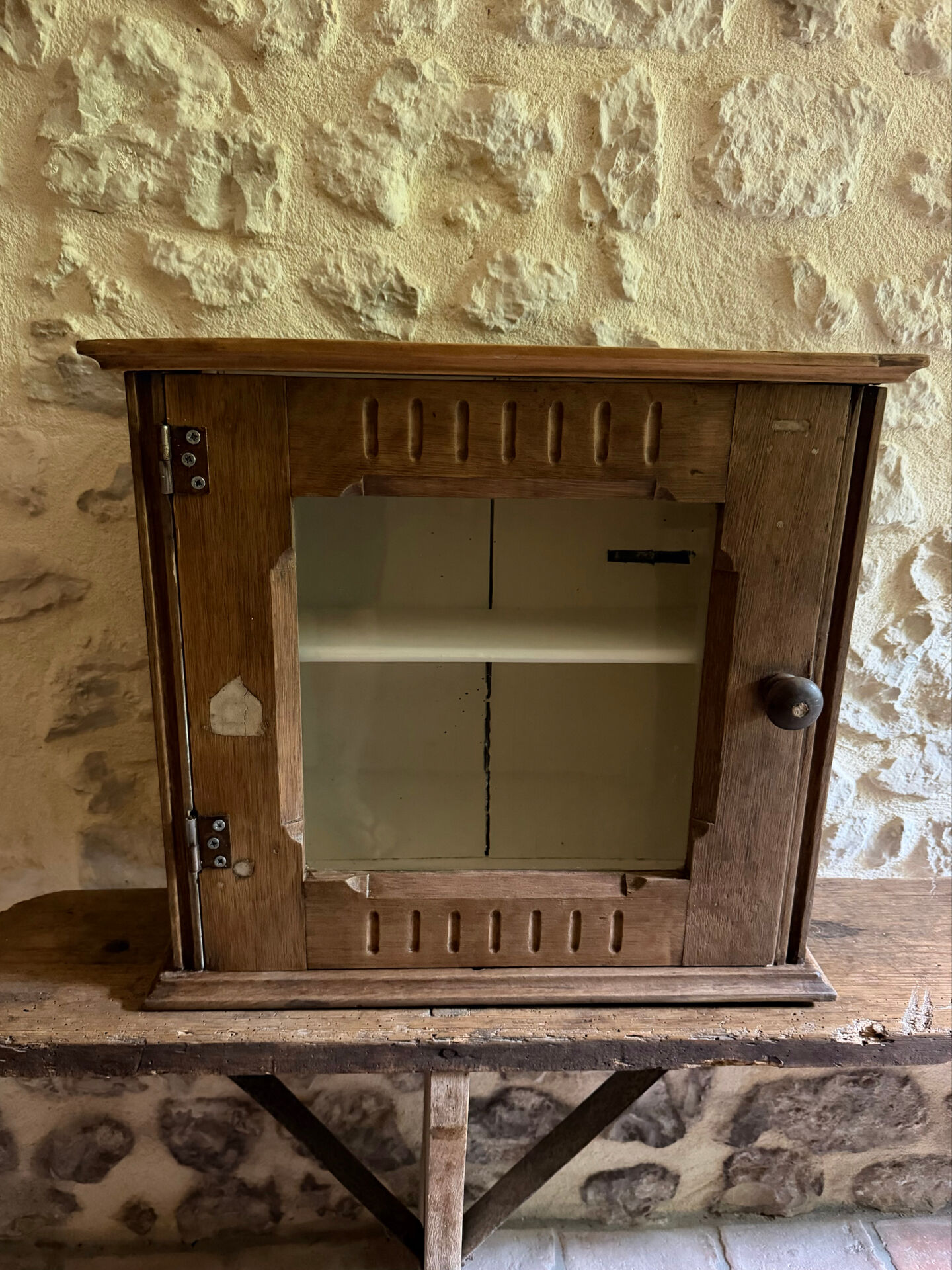 Small vintage display cabinet