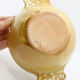Provencal bowl in yellow ceramic and scrolls