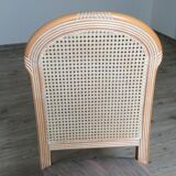 4 chaises dos cannée hêtre cérusé