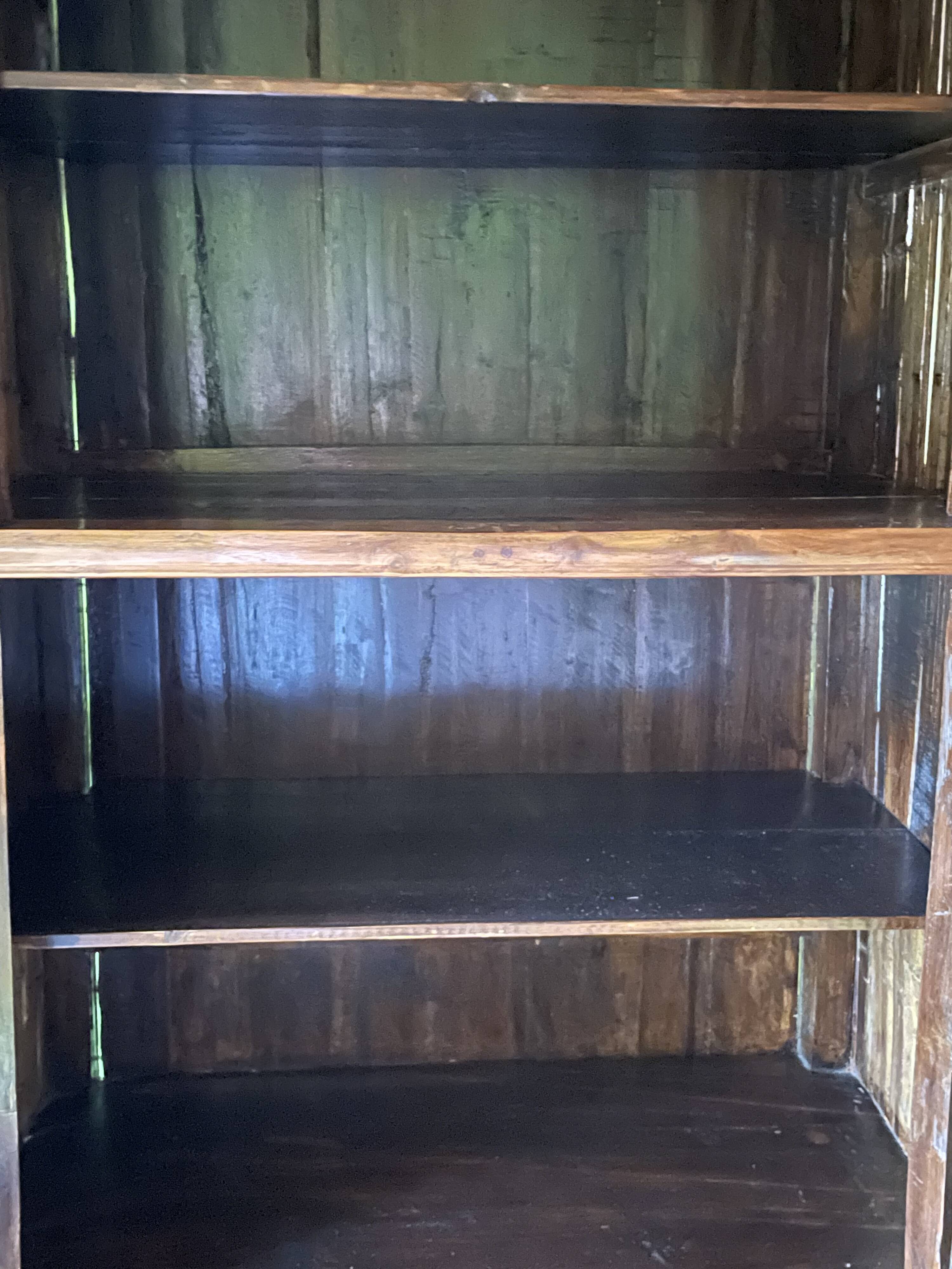 Chinese cabinet made of cypress wood and bamboo