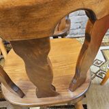Set of 6 mismatched Baumann style bistro chairs from the 1970s