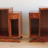 Pair of art deco bedsides
