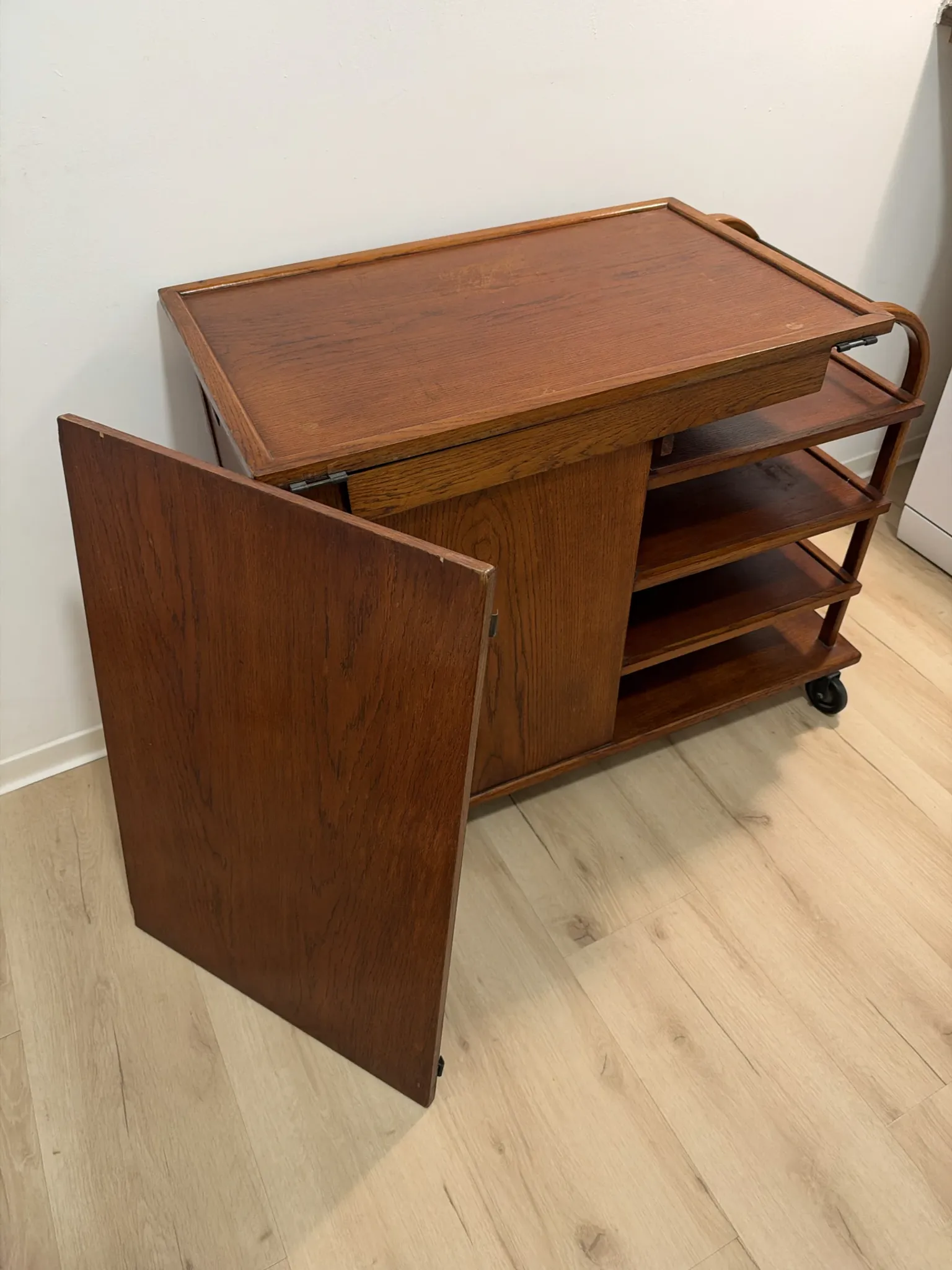 Art Deco dessert trolley/service cart