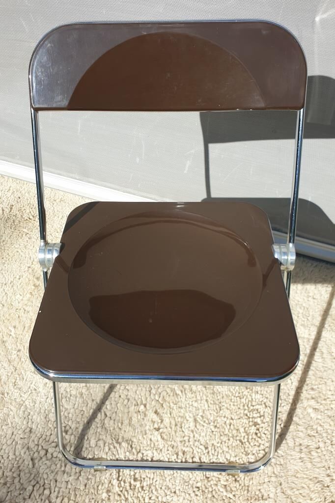 Platone desk set and Plia Platone chair by Giancarlo Piretti Edition Anonima Castelli