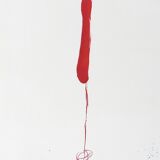 Original signed engraving Riera I Arago Jose Maria, Avión en ángulo sobre agua, 2010