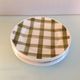 Set of six Moulin des Loups dessert plates, Nappe green model/ 50s-60s