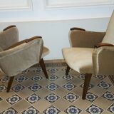 Pairs of armcchairs Danish 50/60s Arno Votteler knoll