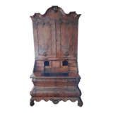 18th century double body walnut desk