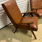 Vintage Skaï armchair