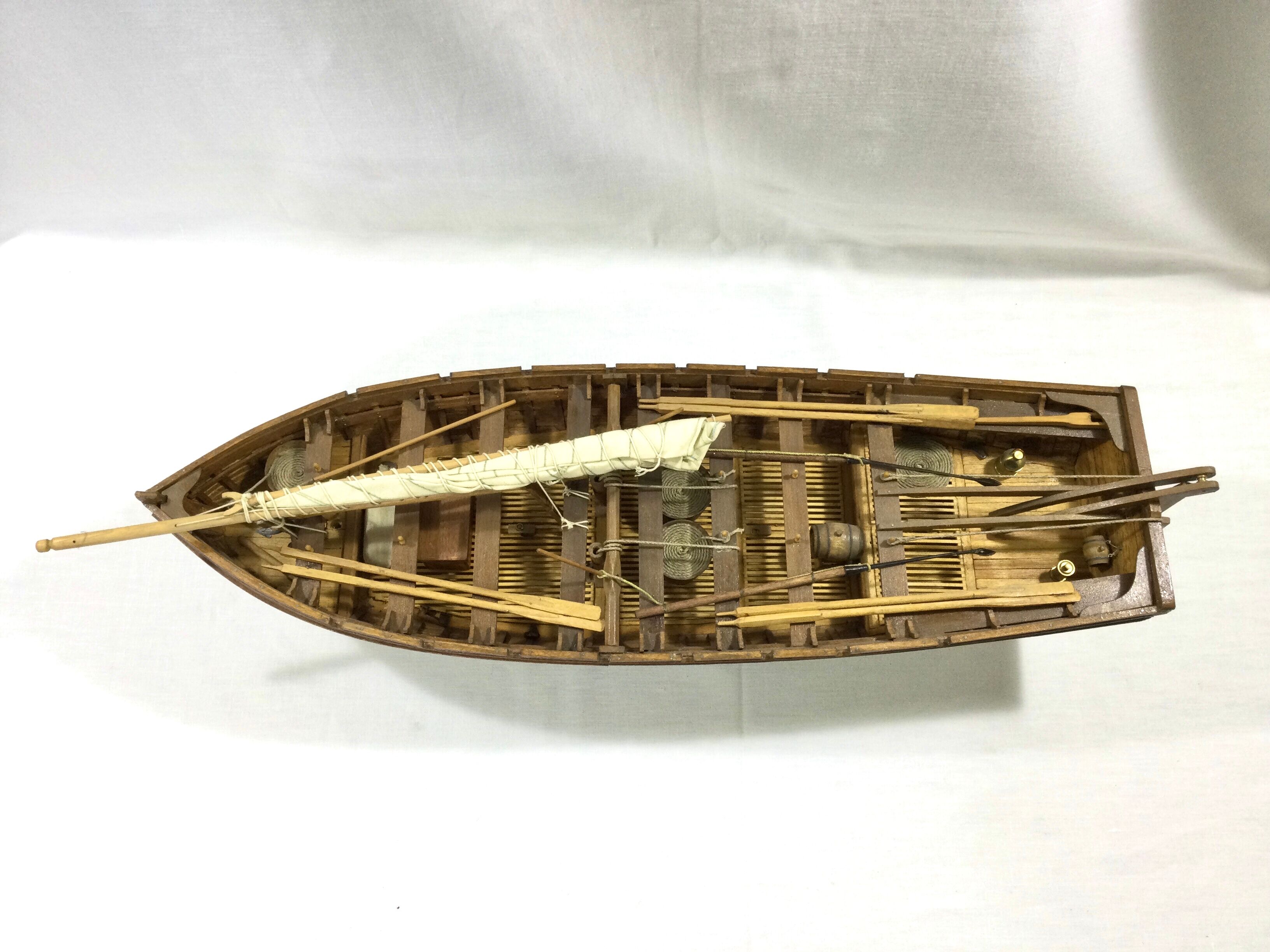 Model boat boat with 16 oars Selency