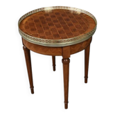Small bouillotte table in marquetry – mid 20th century